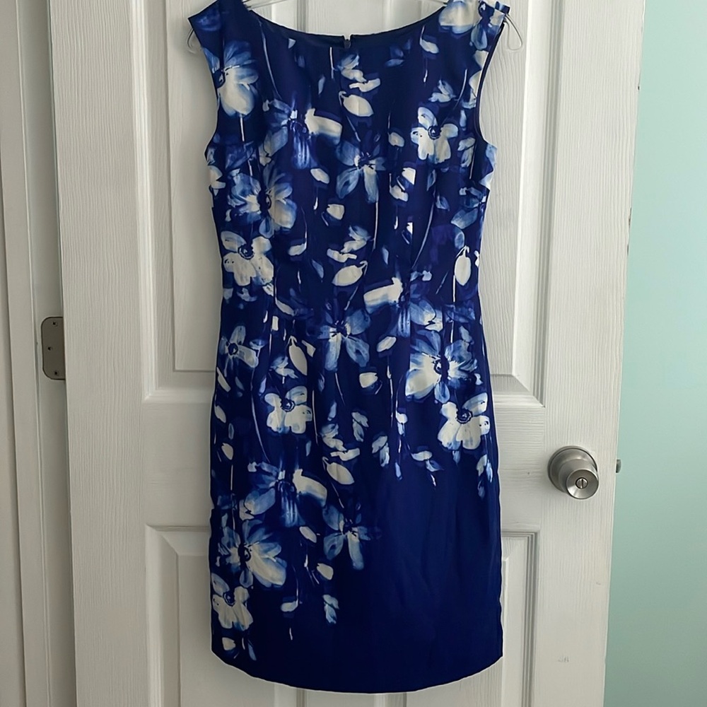 Ann Taylor Blue Floral Dress